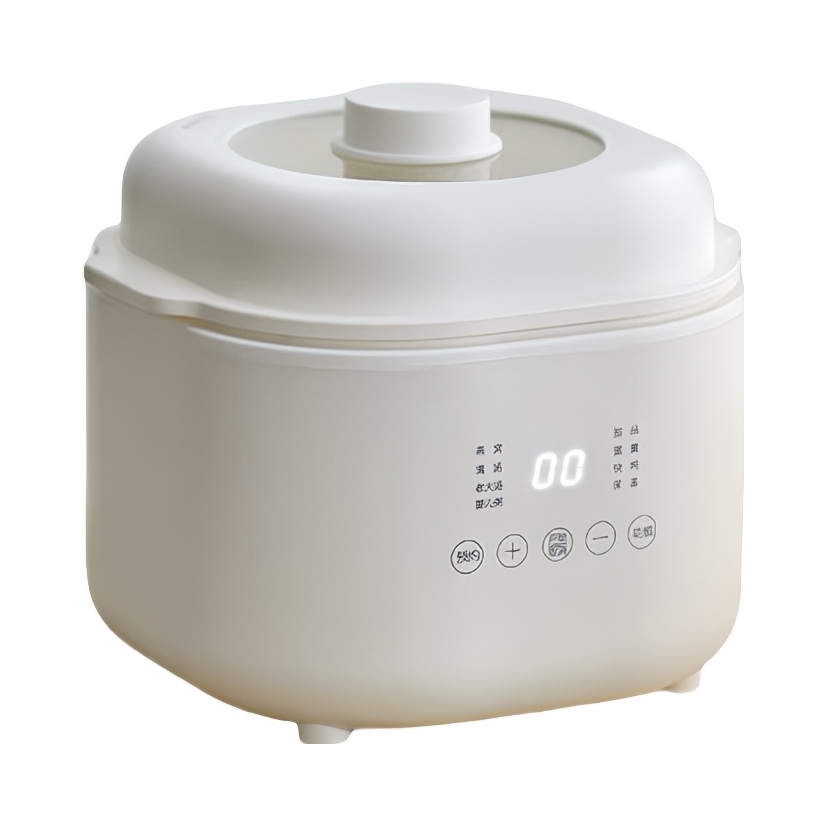 推荐商品：Olayks/欧莱克 电炖锅 1L 自动保温 预约定时 便携提手 防干烧 隔水炖 带防烫把手 煲煮粥 陶瓷内胆 炖汤