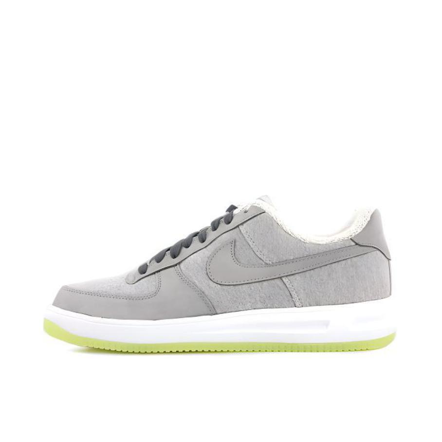 推荐商品：Nike Lunar Force 1 运动休闲鞋 耐磨防滑减震回弹轻便透气 灰色/绿色 