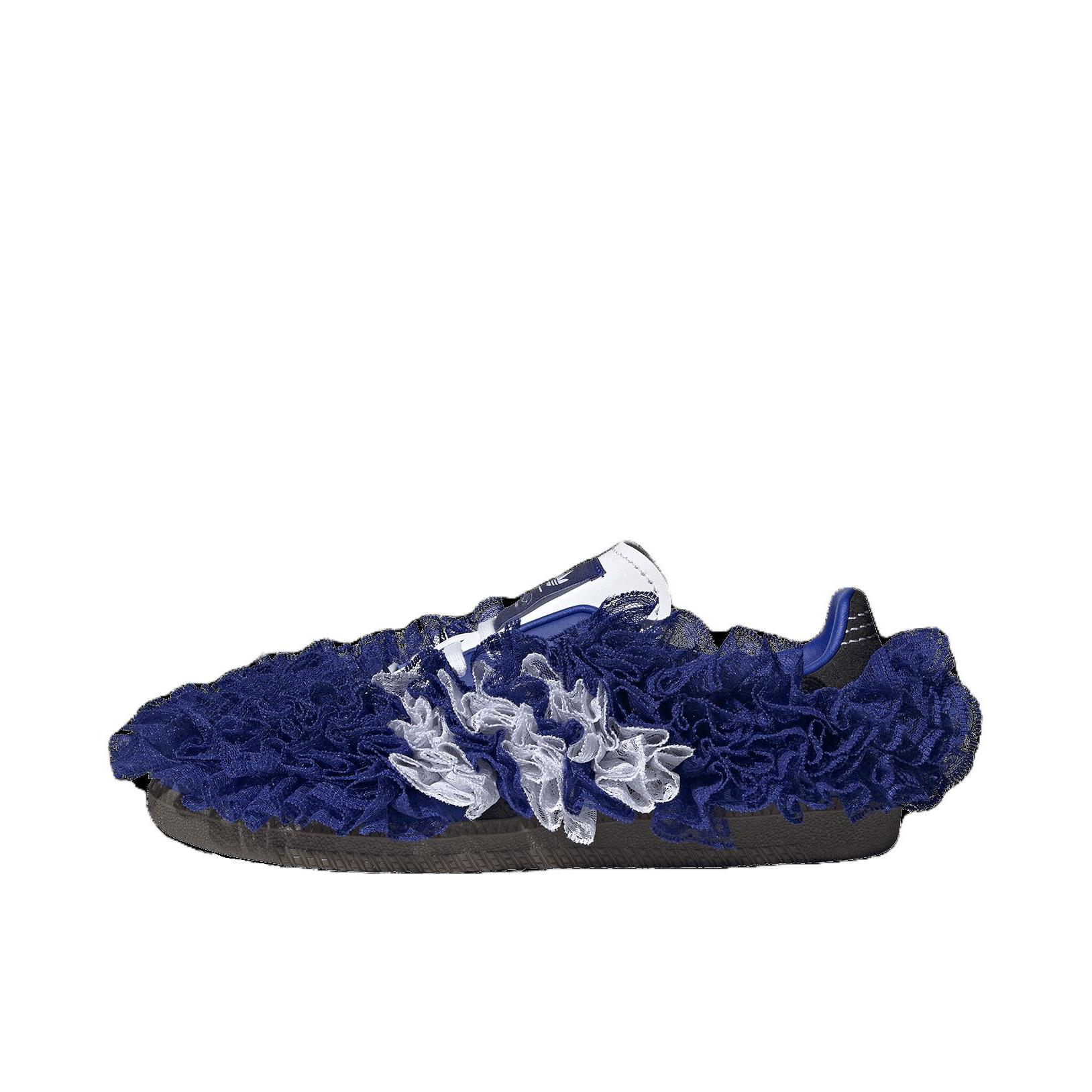 推荐商品：adidas Originals Samba OG T头鞋 板鞋 经典复古舒适百搭耐磨合成革圆头薄底贴合 女款/Caroline联名/钴蓝/白色/黑色 