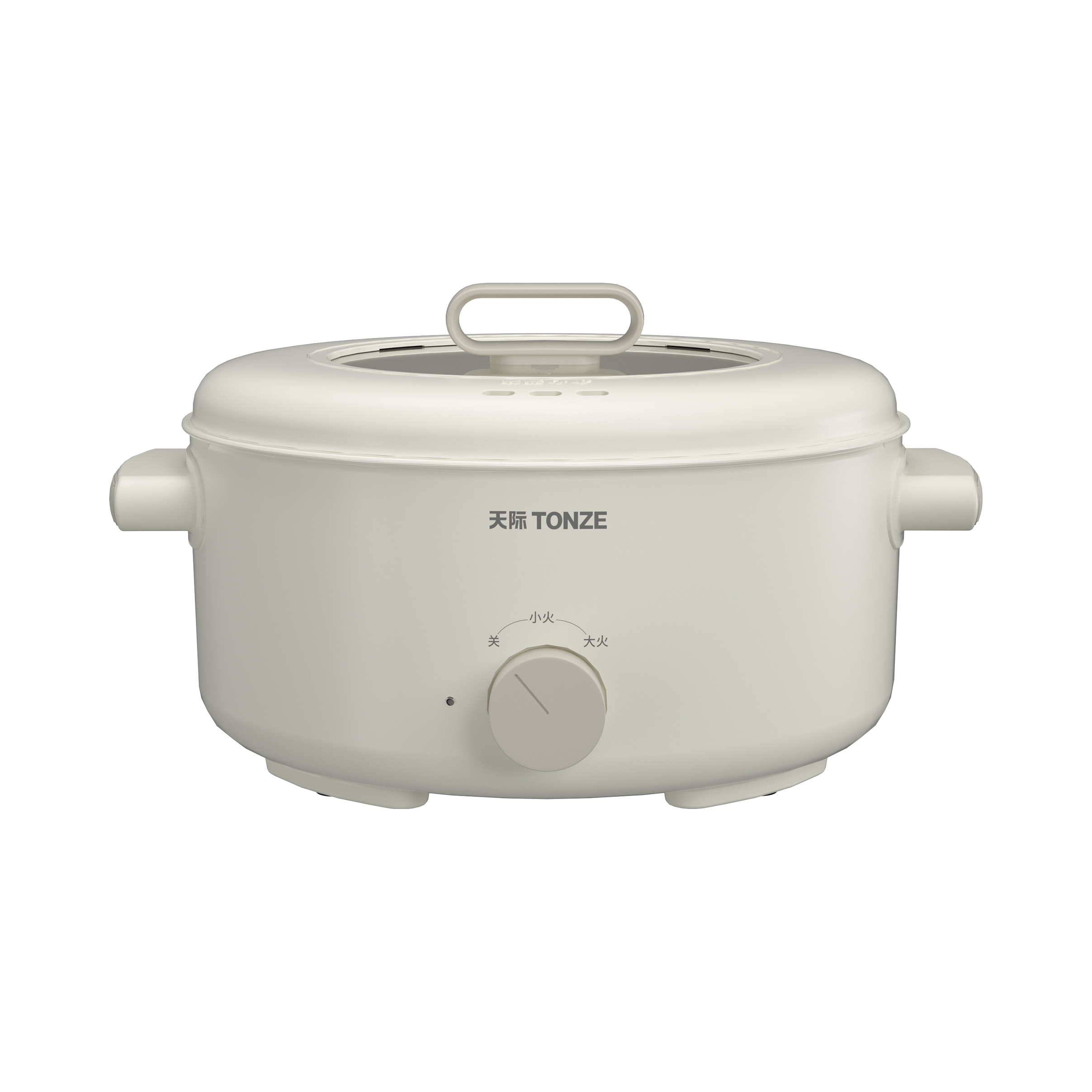 推荐商品：TONZE/天际 3.5L 电火锅 蒸煮一体 一锅多用 双档火力