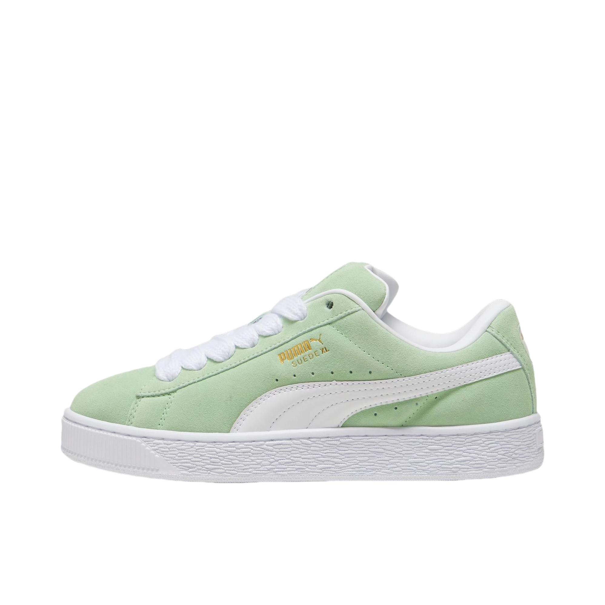推荐商品：Puma/彪马 Suede Classic 面包鞋 板鞋 舒适百搭防滑耐磨轻便透气复古低帮圆头 浅绿色/白色