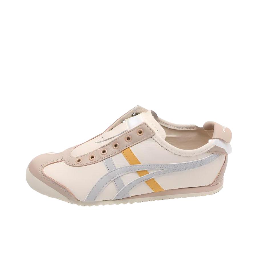推荐商品：Onitsuka Tiger/鬼塚虎 Mexico 66 Slip-on 懒人鞋 德训鞋 运动休闲鞋 复古轻便透气一脚蹬舒适百搭 米色/棕色