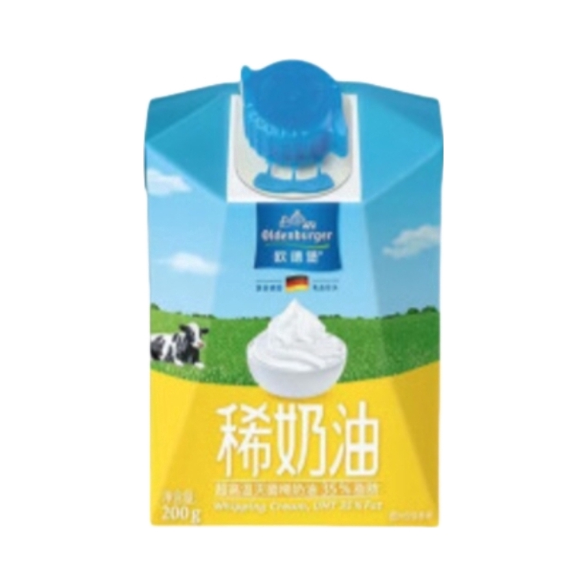 推荐商品：Oldenburger/欧德堡 稀奶油 盒装