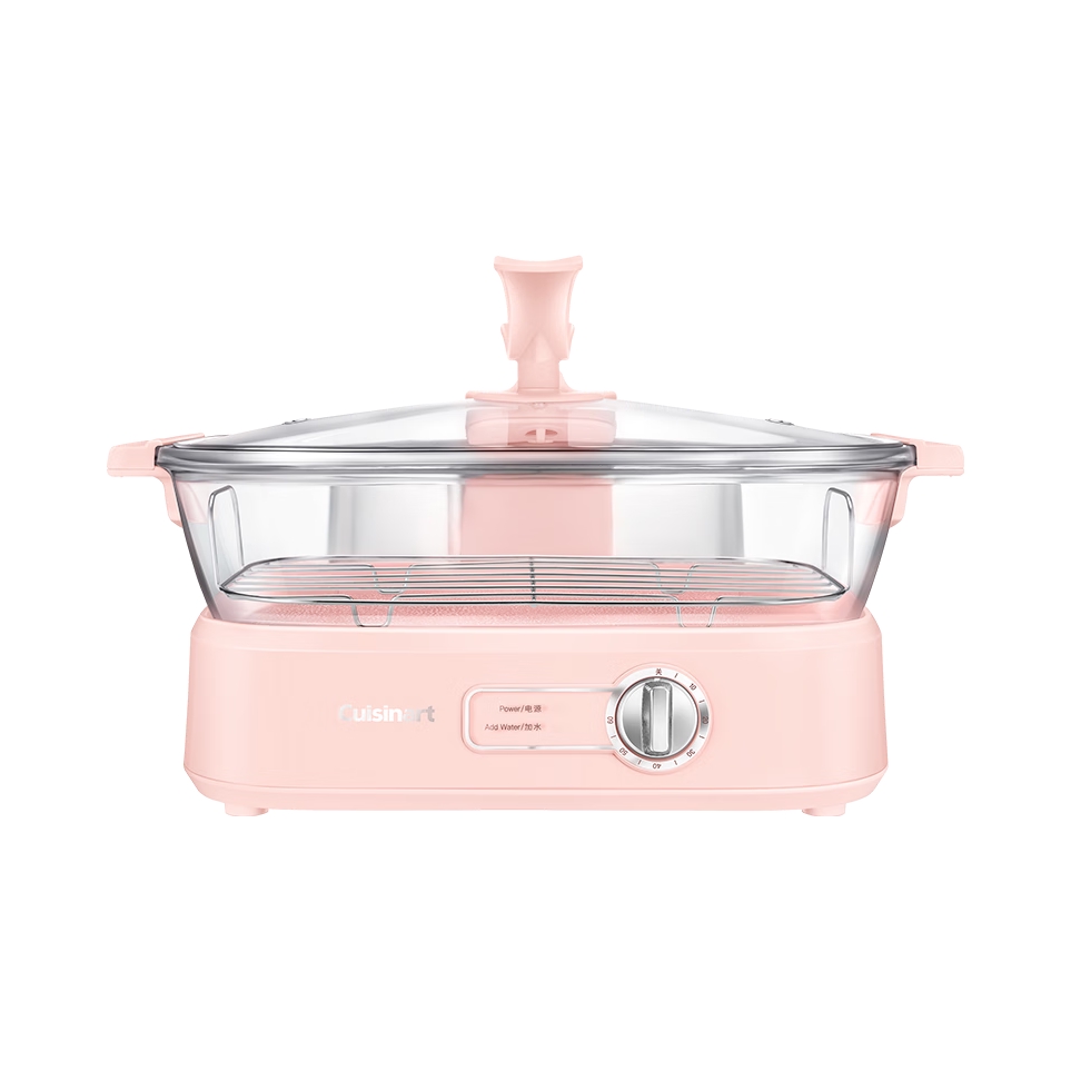 推荐商品：CUISINART/美膳雅 5L 电蒸锅 大容量 多功能 炖蒸煮一体 STM-800PKCN