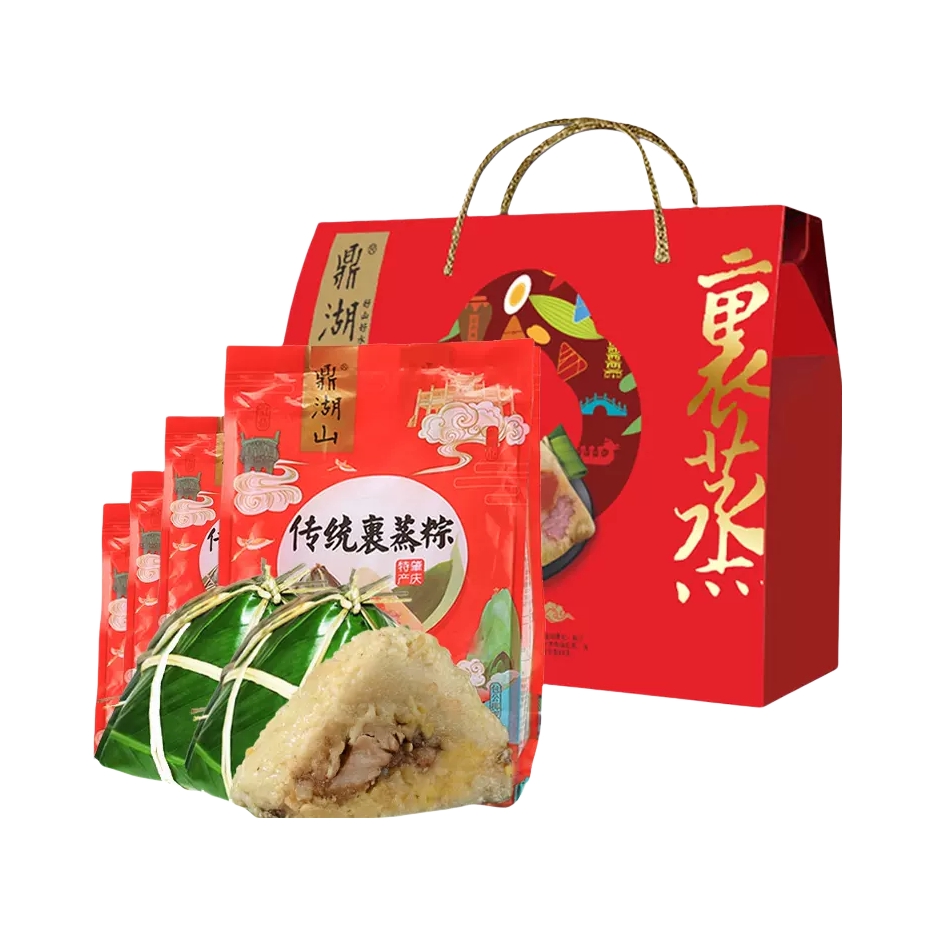 推荐商品：鼎湖山 裹蒸粽 4粽 礼盒