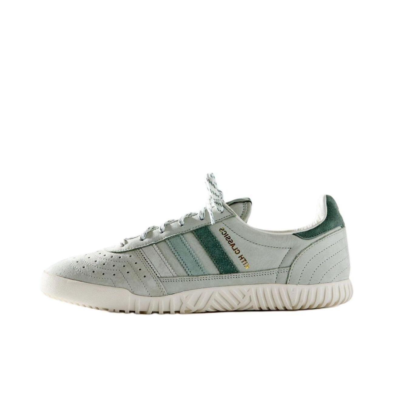 推荐商品：adidas Originals Indoor Super 舒适 耐磨防滑 休闲 板鞋 Kith Classics联名/绿色