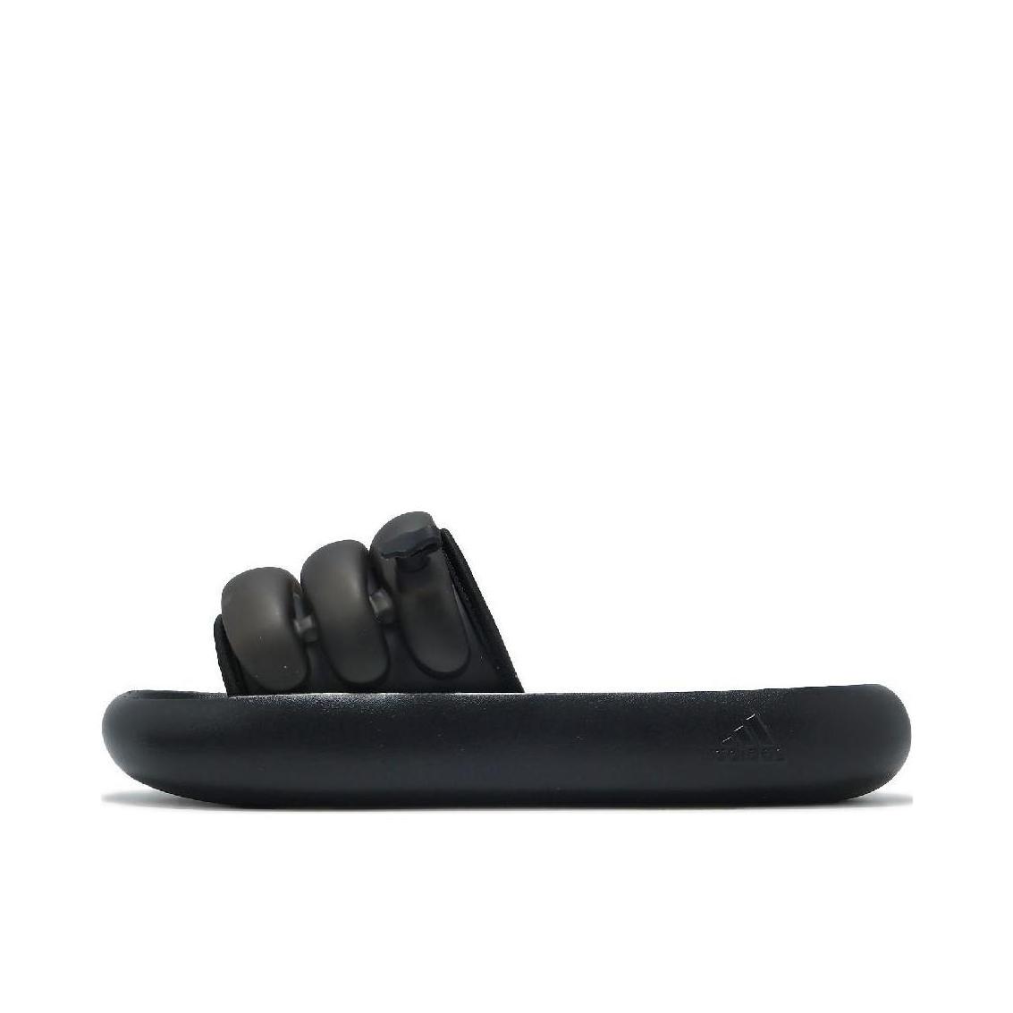 推荐商品：adidas Adilette Zplaash 轻运动 防磨 防臭 一字 拖鞋 黑色