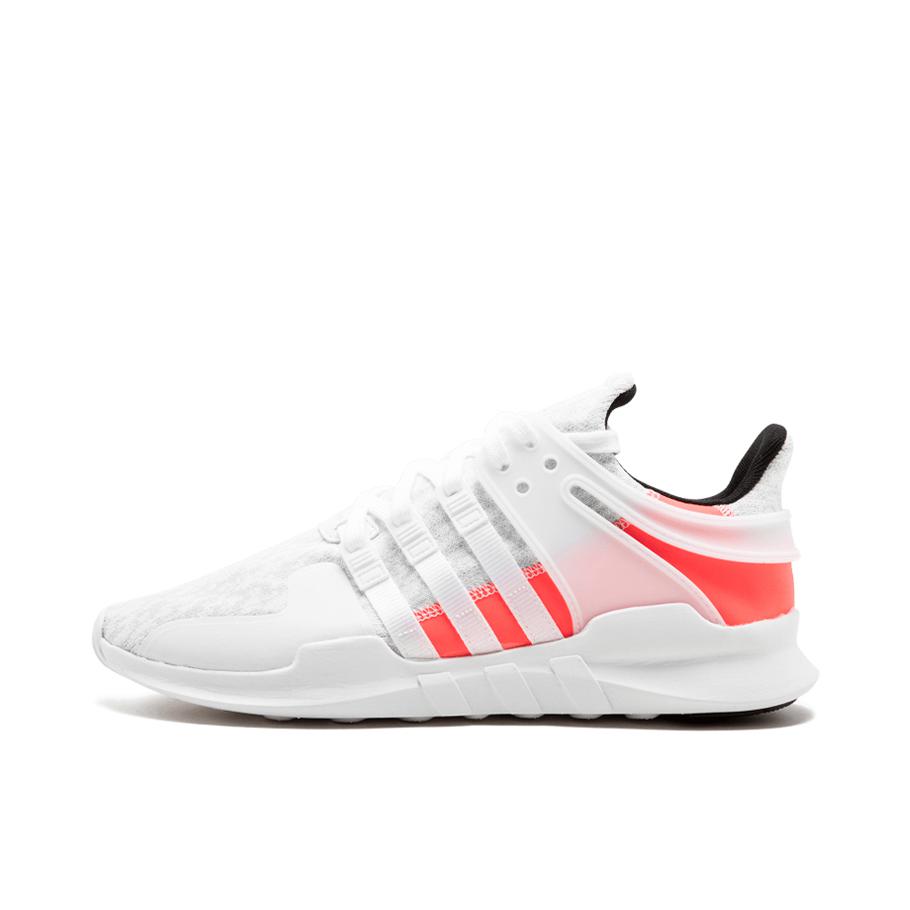 推荐商品：adidas Originals EQT Support ADV 潮流复古 减震透气 舒适轻便 防滑耐磨 织物 运动休闲鞋 White Turbo 白粉