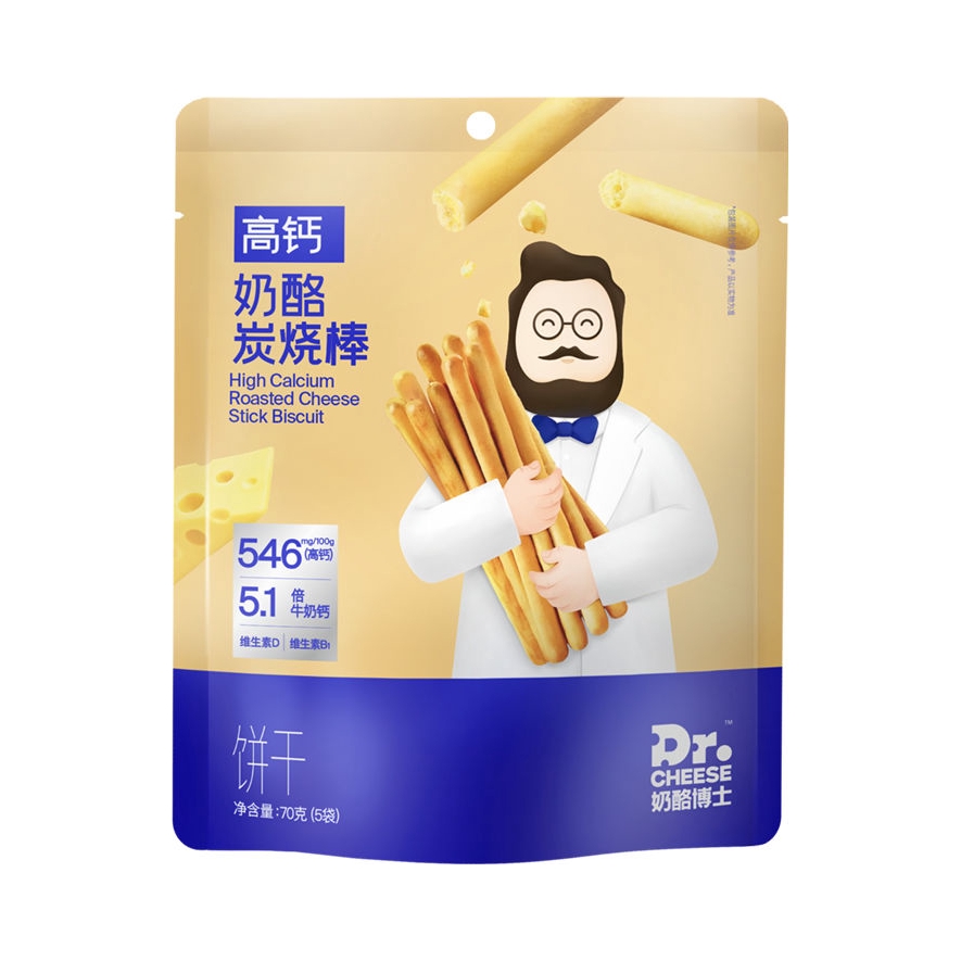 推荐商品：奶酪博士/Dr.CHEESE 高钙奶酪炭烧棒非油炸抓握练习