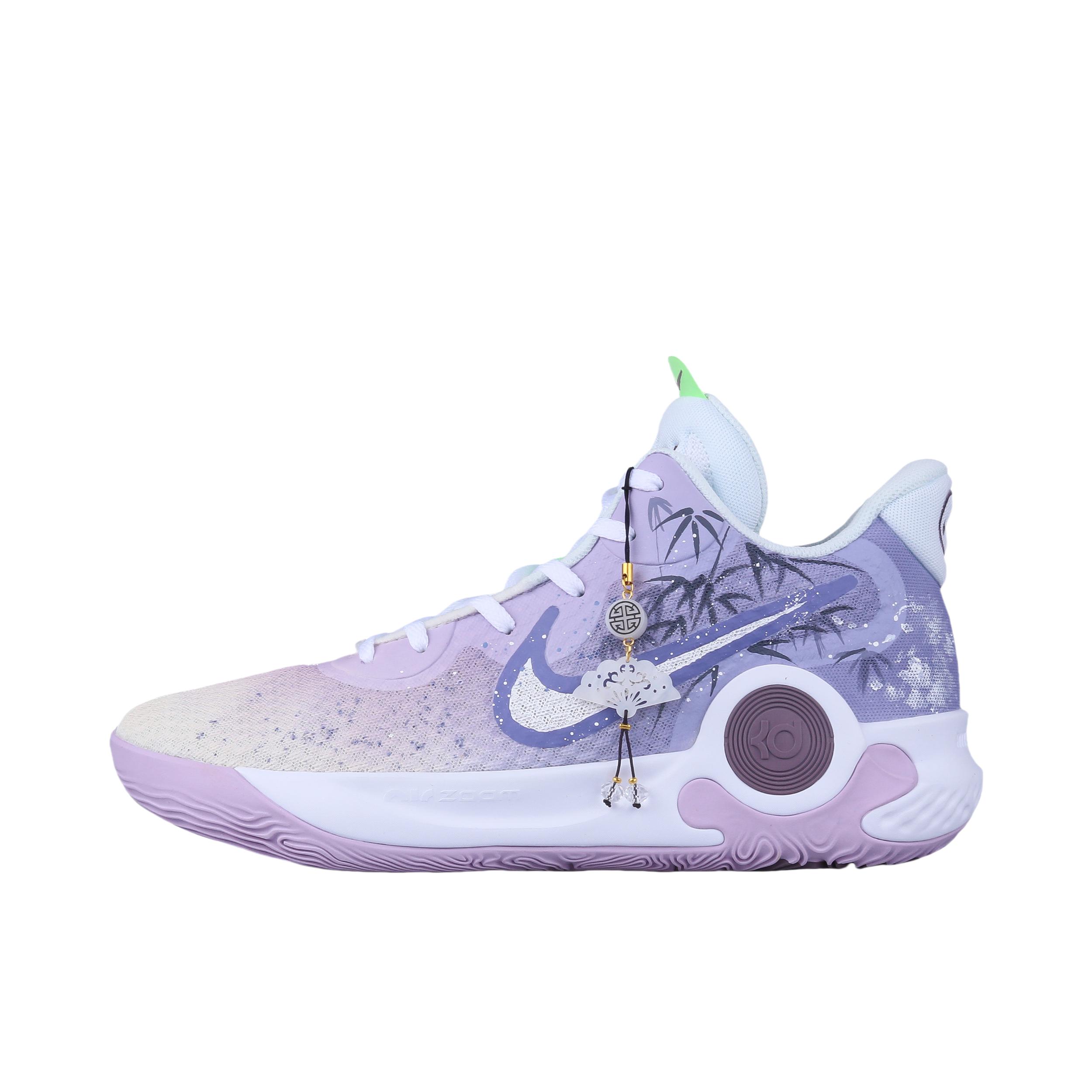 推荐商品：【定制球鞋】Nike KD Trey 5 IX 减震缓冲 抓地 包裹性 稳定性强 防水 气垫 回弹 织物 合成革 篮球鞋 竹意/国风