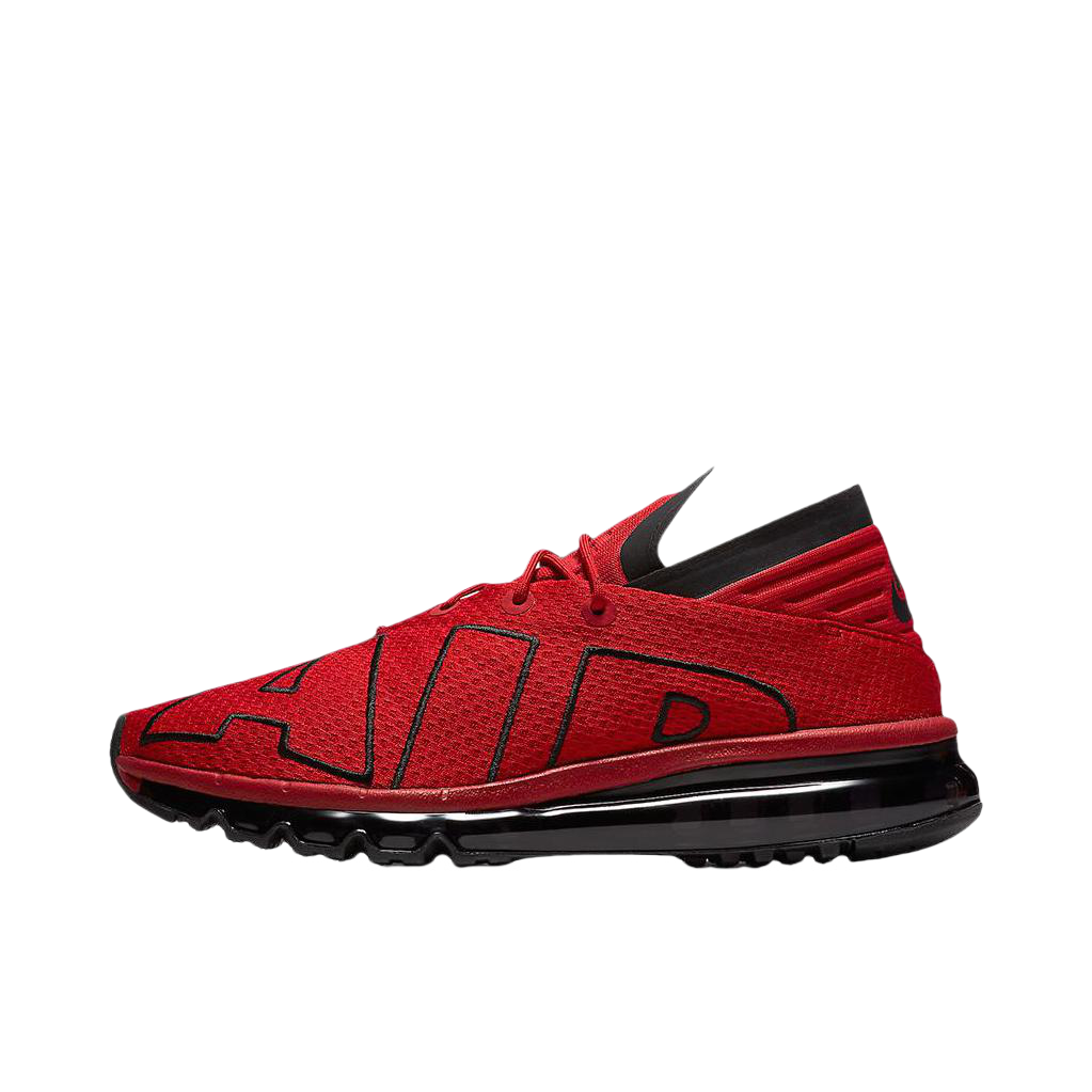 推荐商品：Nike Air Max Flair 跑鞋 全掌气垫防滑耐磨减震回弹轻便透气舒适百搭 深红色/黑色  