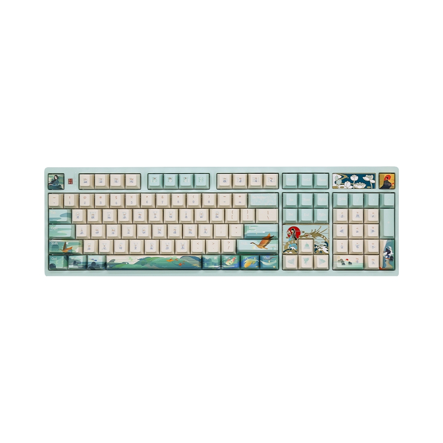 推荐商品：VARMILO/阿米洛 VA100 洛神 三模 机械键盘 105键 持久续航 支持双驱动