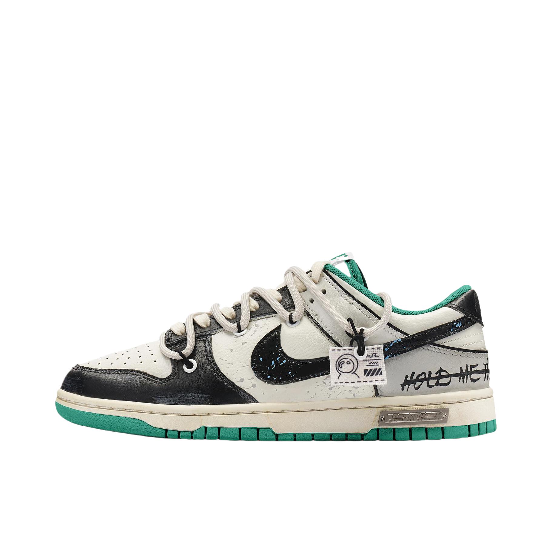 推荐商品：【定制球鞋】 Nike Dunk 板鞋 平跟系带防滑耐磨做旧高街简约百搭潮流复古美式 低帮/星际迷航