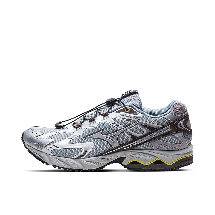 推荐商品：Mizuno/美津浓 Wave Solar V2 缓震 支撑 潮流复古 织物 包裹性 跑鞋 银色/灰色/巧克力色/淡紫色/黄色