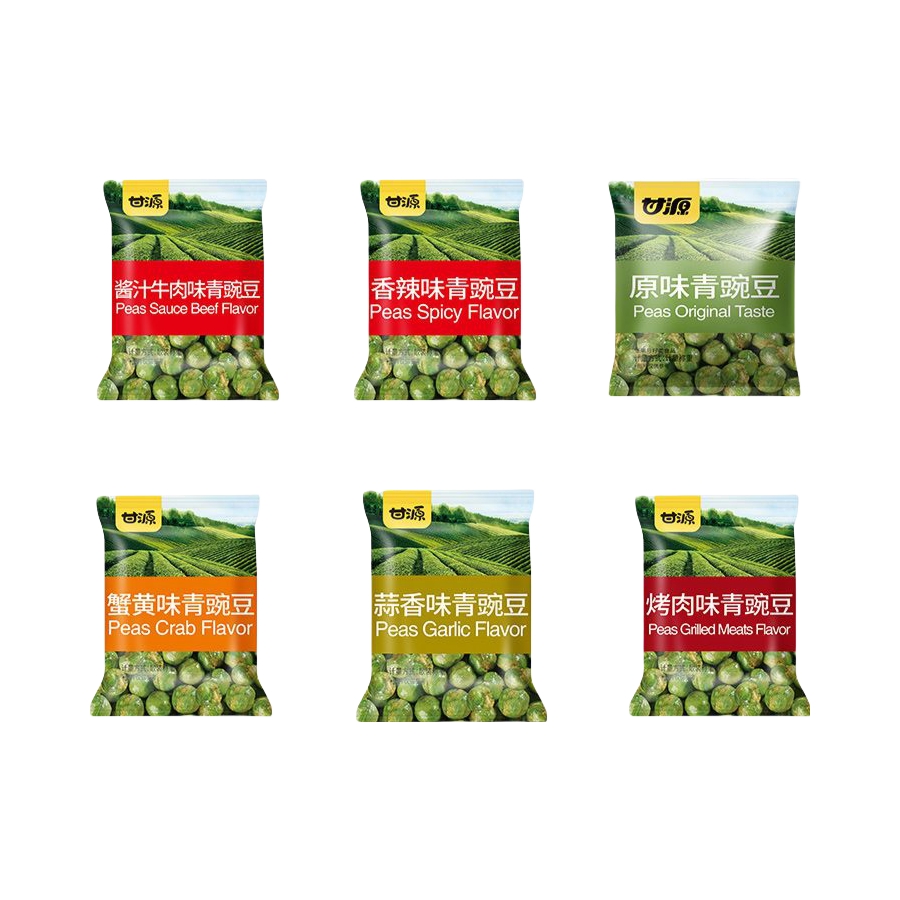 推荐商品：甘源 青豌豆 12g/包 散装 多口味组合装