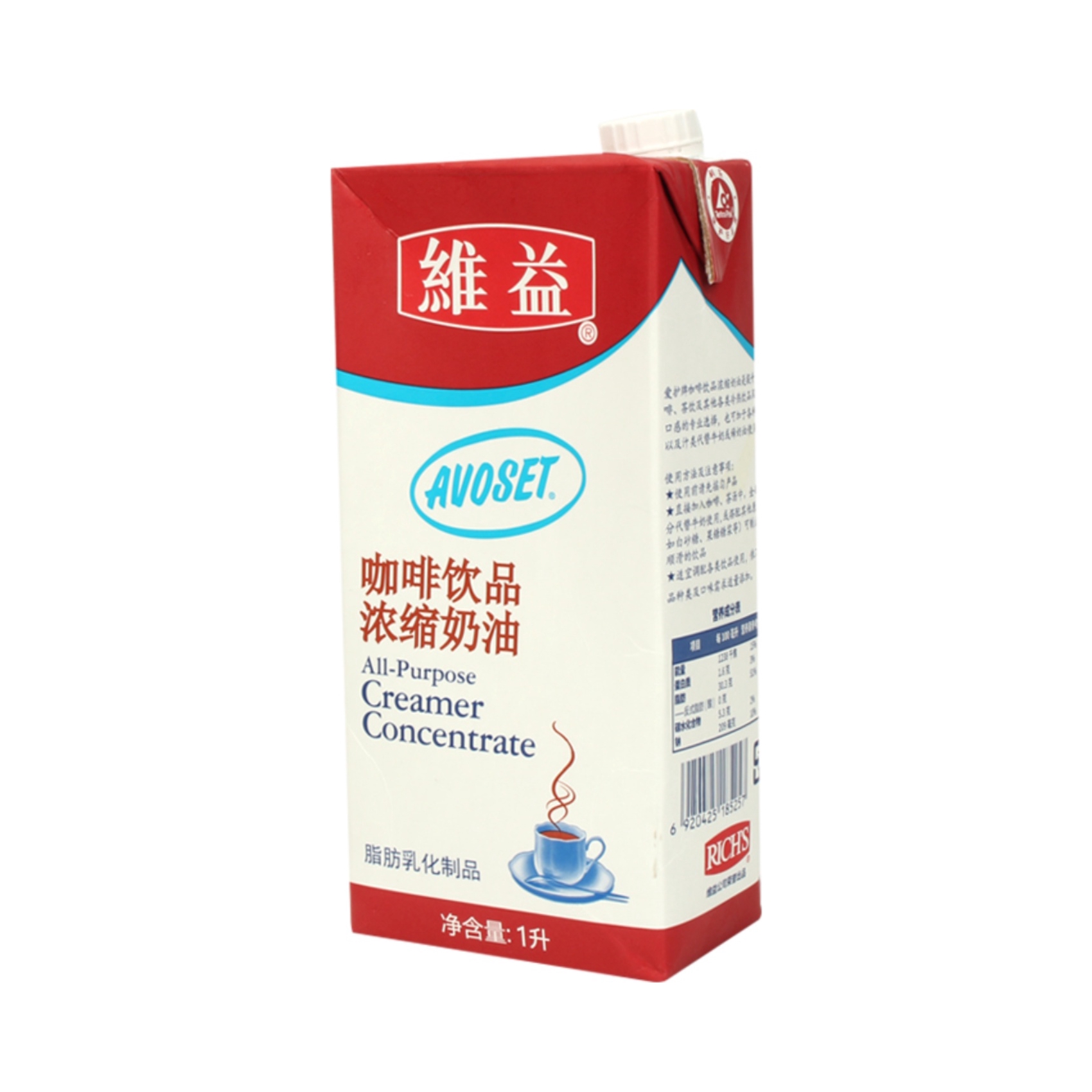 推荐商品：维益 爱护牌咖啡饮品奶油 盒装