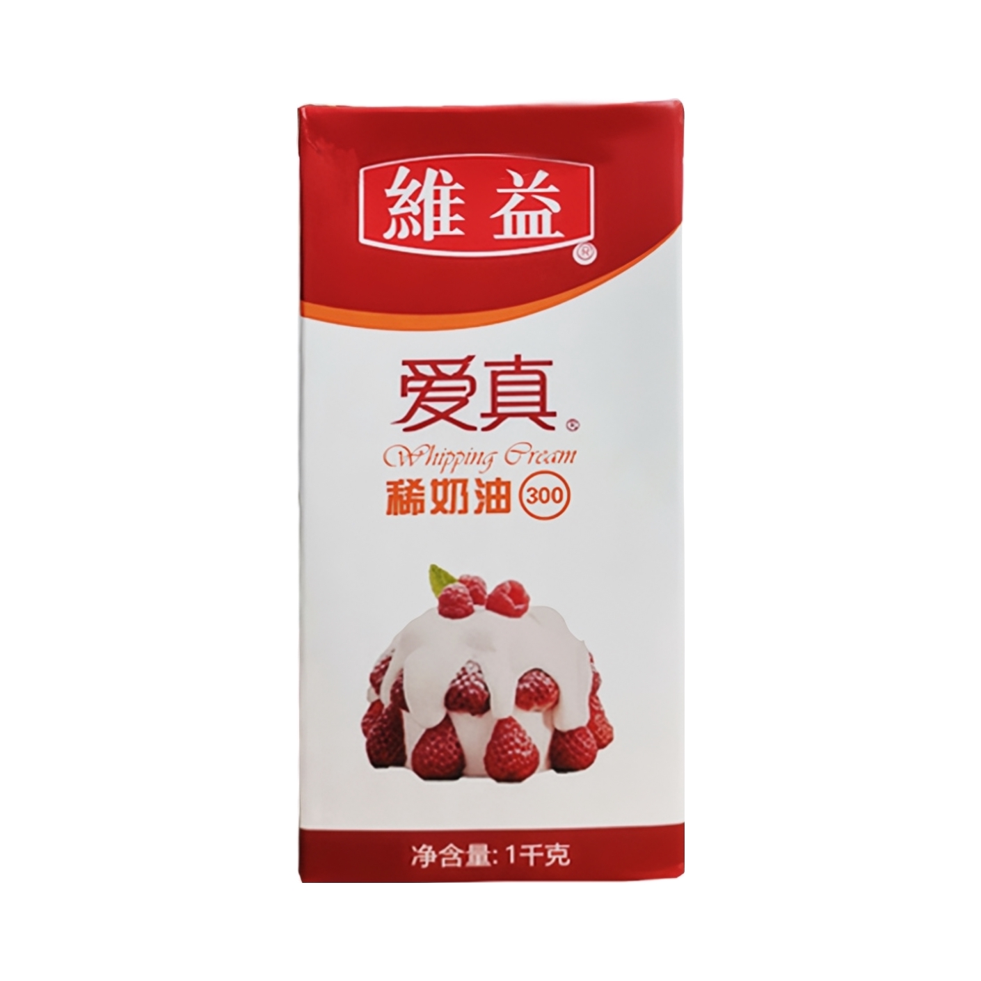 推荐商品：维益 爱真稀奶油300 盒装