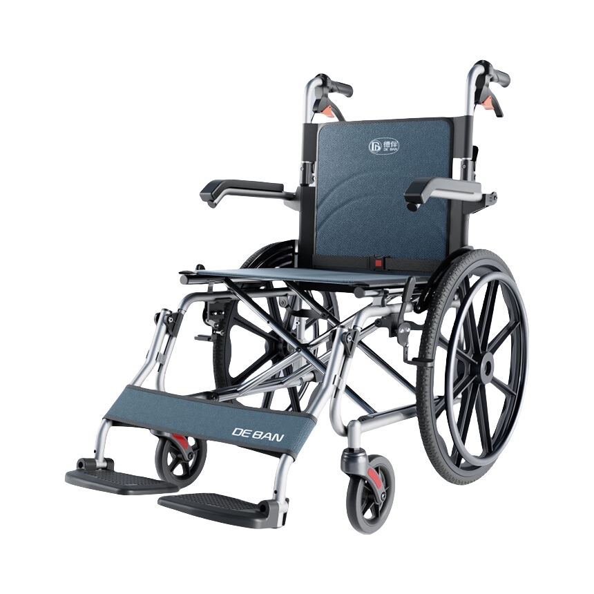 推荐商品：德伴 轻便折叠款 手动轮椅 优质面料舒适透气轻便折叠