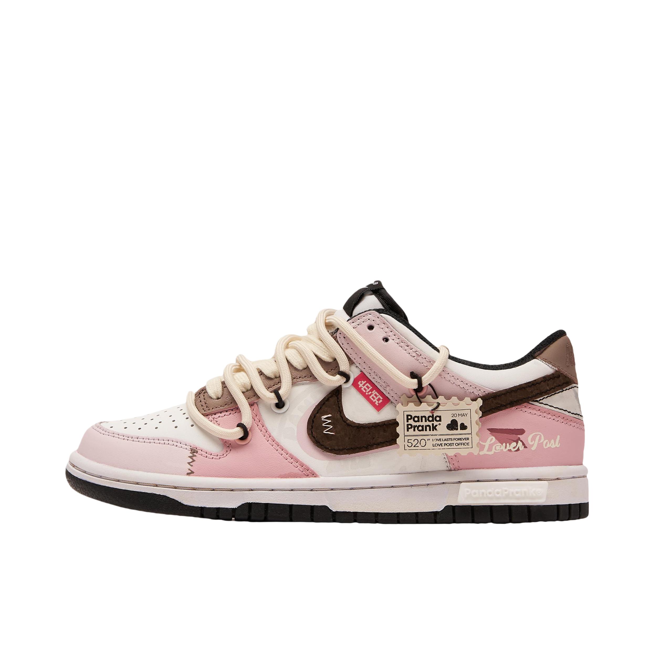 推荐商品：【定制球鞋】 Nike Dunk 板鞋 平跟系带防滑耐磨做旧高街简约百搭潮流复古美式 GS/心蔷