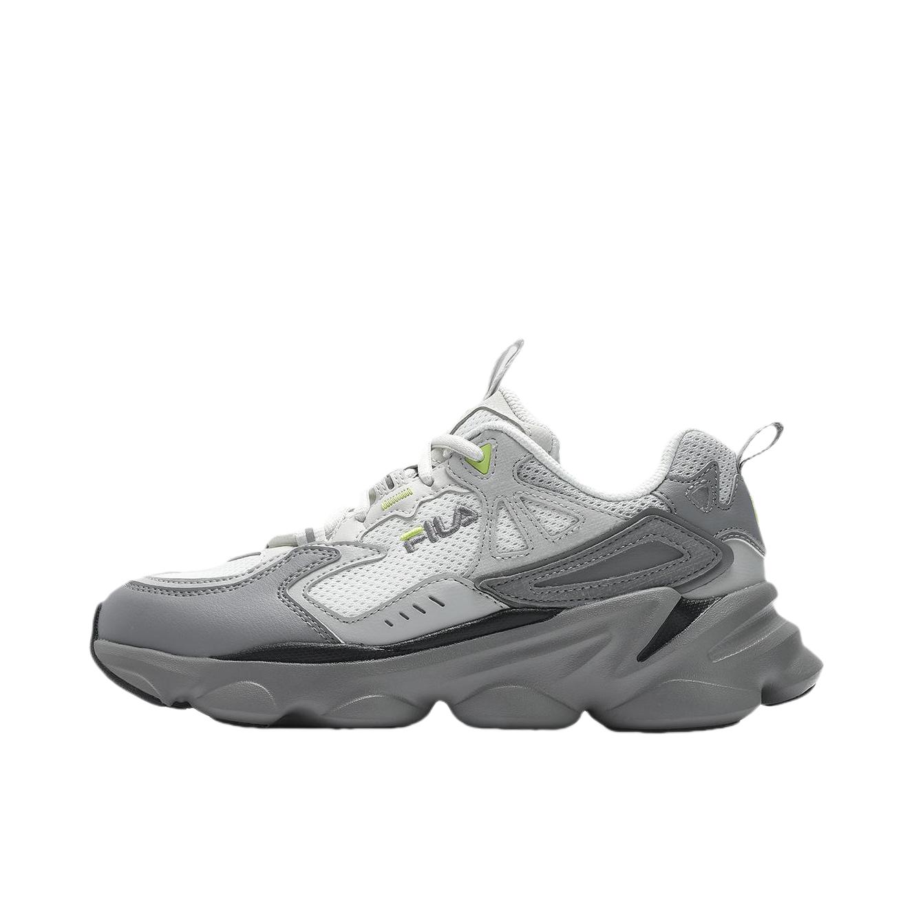 推荐商品：FILA/斐乐 运动生活系列 防滑耐磨 透气 时尚潮流 增高 跑鞋 F12M041110F 女款/雾霾灰/合金灰
