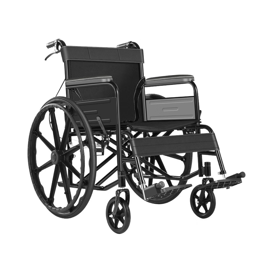 推荐商品：揽康 便携折叠大轮一体轮款 手动轮椅 10035 优质面料舒适透气轻便折叠