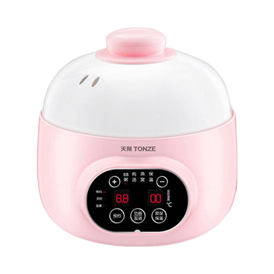 推荐商品：TONZE/天际 0.8L 电炖锅 自动断电 预约定时 防干烧 隔水 小型 DGD8-8BWG