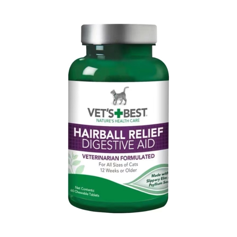 推荐商品：VET‘S BEST/维倍思 绿十字猫草片猫咪保健品调理肠胃吐毛化毛球纯植物配方