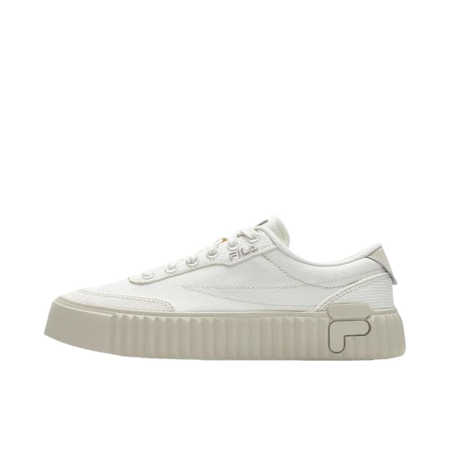 推荐商品：FILA/斐乐 Gear 1S 防滑耐磨 轻便 时尚百搭 休闲复古 饼干鞋 运动休闲鞋 女款/白棉花糖