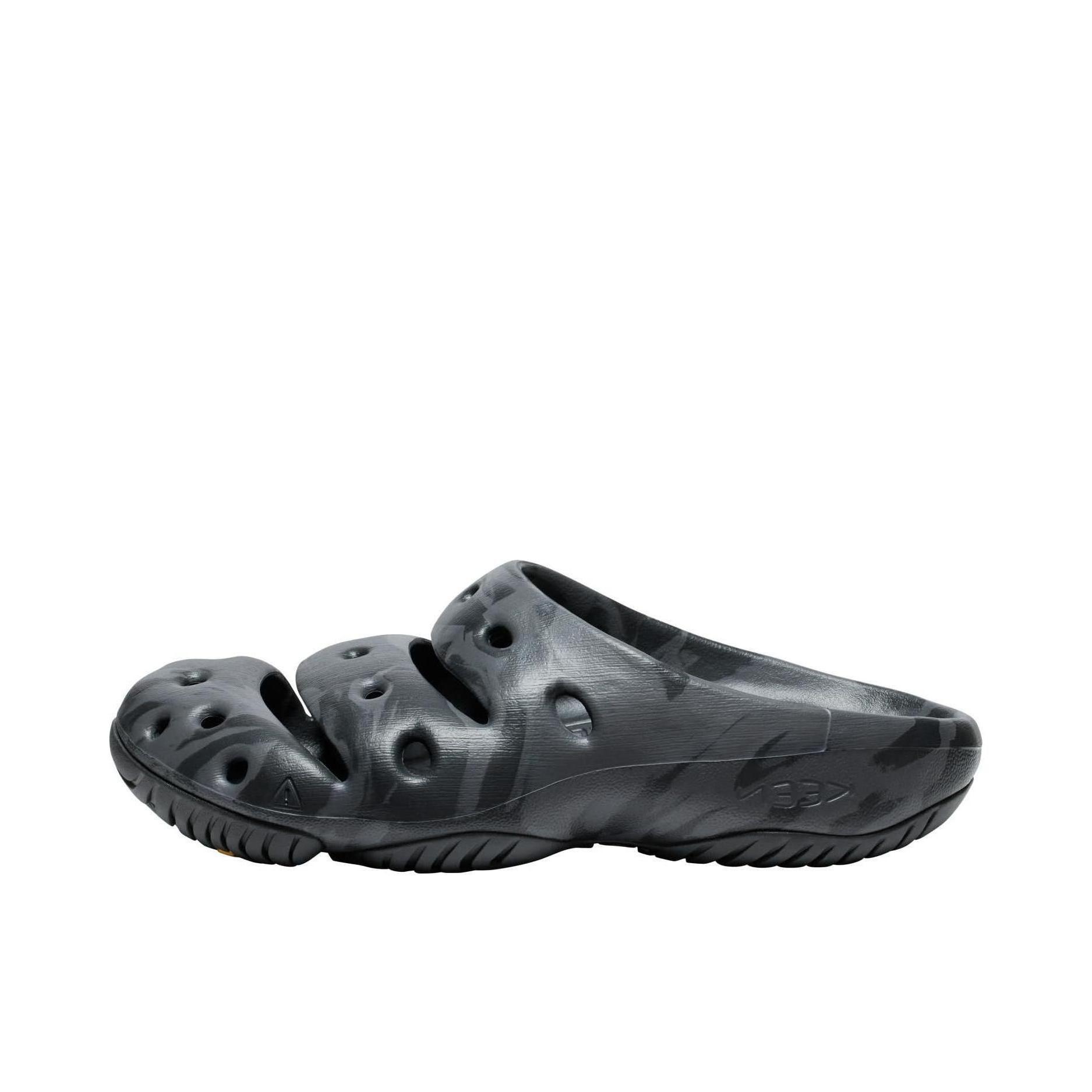推荐商品：KEEN 防滑耐磨 舒适透气 轻便 休闲时尚 百搭简约 包头 外穿 一字 户外沙滩 拖鞋 1024633 黑色/灰色