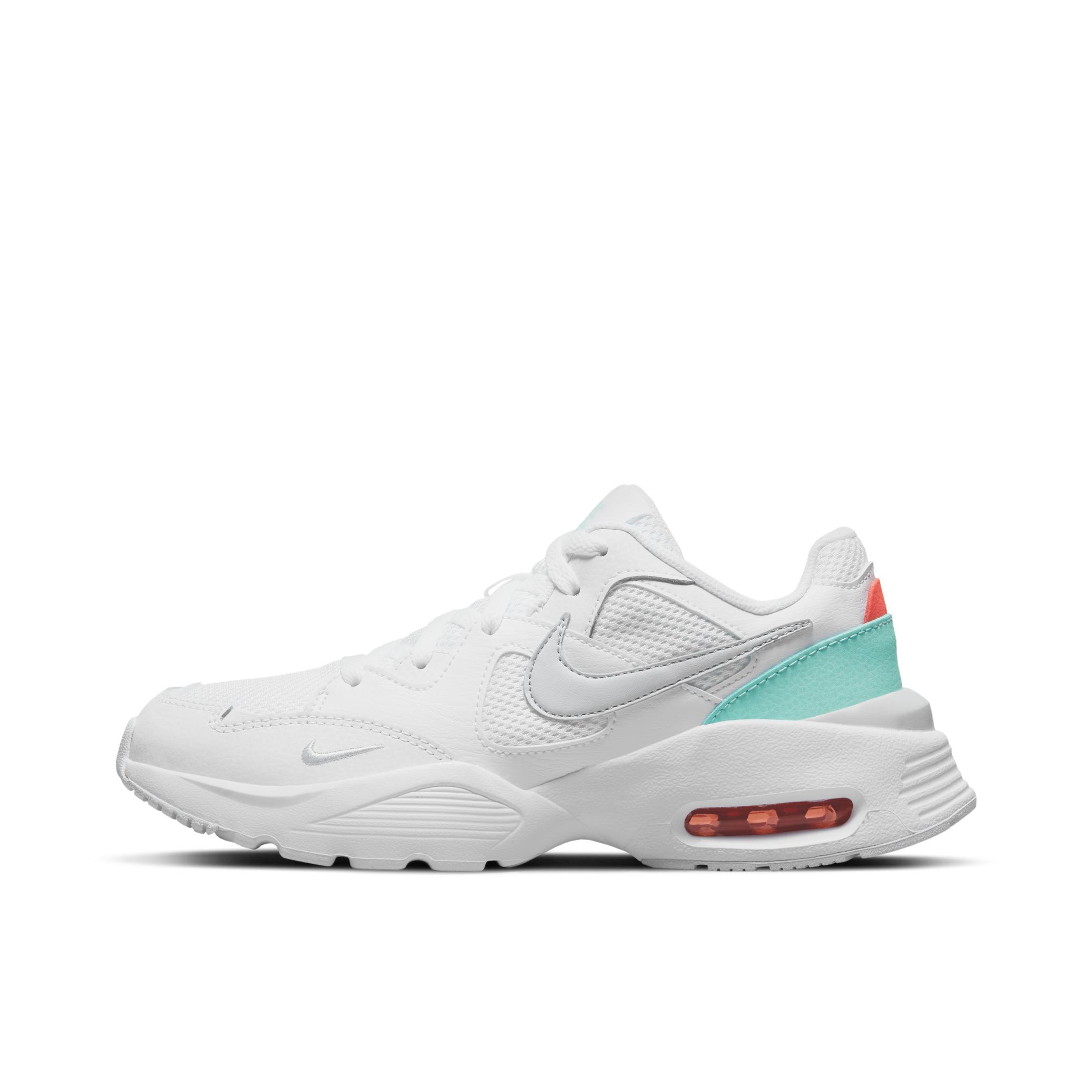 推荐商品：Nike Air Max Fusion 2020 跑鞋 气垫复古经典缓震网面透气短跑 白色/绿色