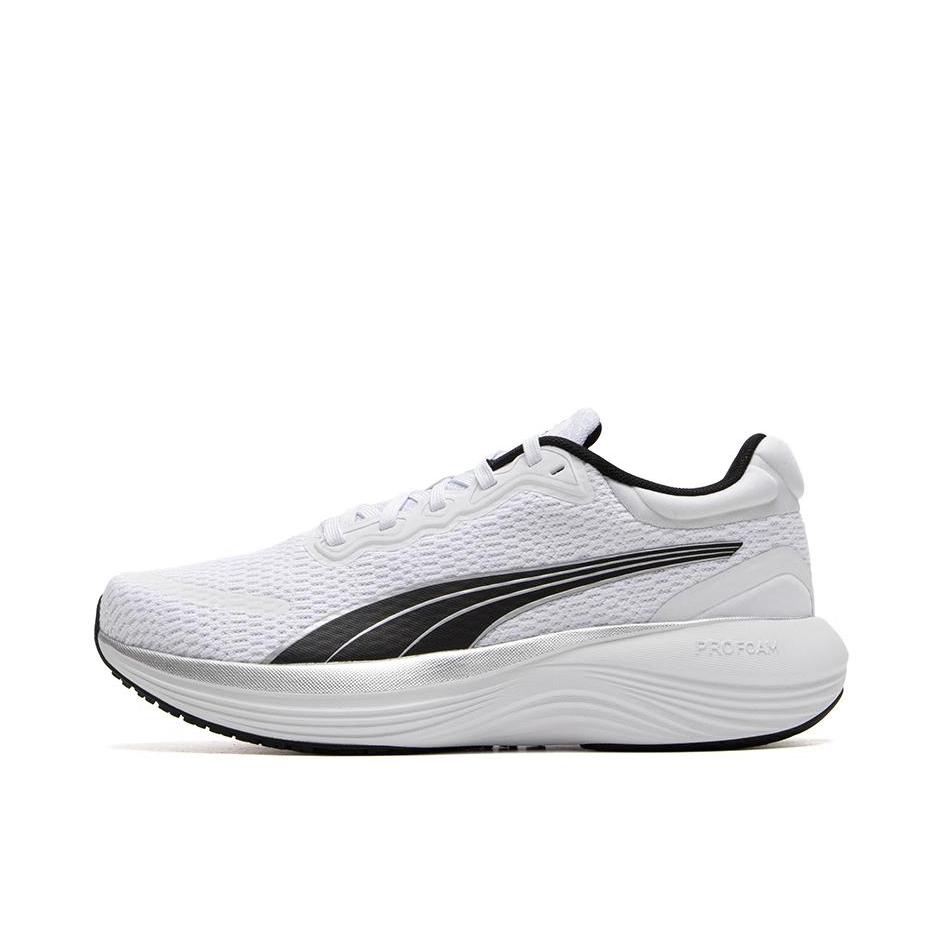 推荐商品：Puma/彪马 Run XX NitroNova Shine 织物 缓震 防滑耐磨 舒适透气 网面 跑鞋 白色/黑色/银色