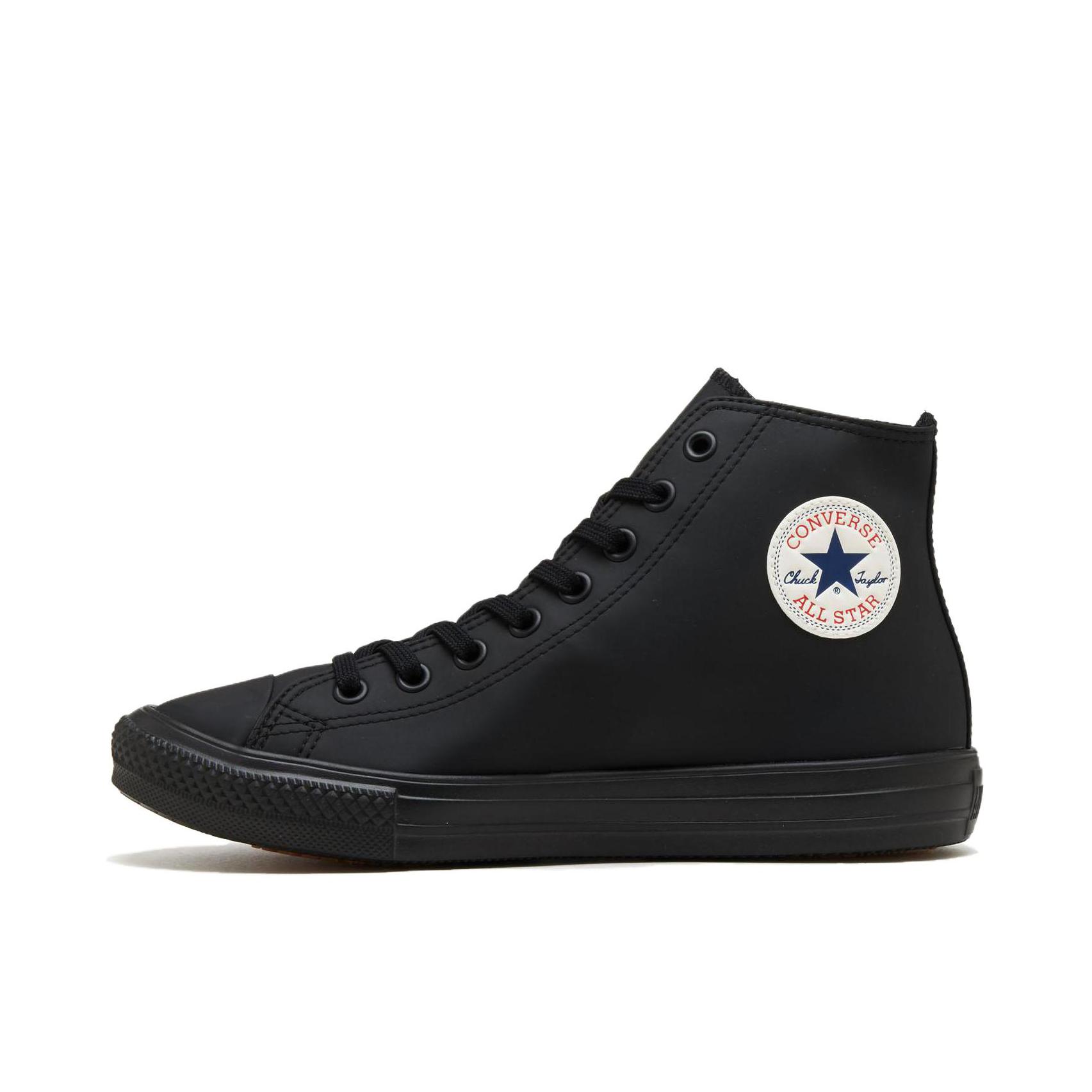 推荐商品：Converse/匡威 All Star Light Wr Sl Hi 帆布鞋 防滑耐磨圆头减震平跟 纯黑色