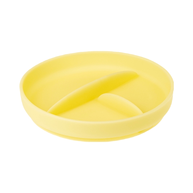 推荐商品：Olababy 儿童微笑三分格吸盘餐盘防摔滑学吃饭