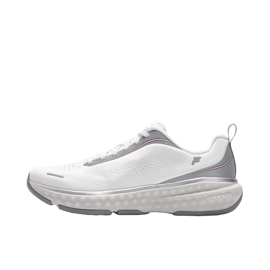 推荐商品：FILA/斐乐 ENERGY 2+ 防滑耐磨 舒适透气 简约百搭 跑鞋 白中白/银器/灰色
