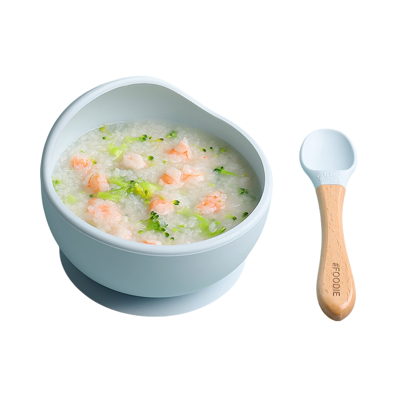 推荐商品：咕哩派/Glitter&Spice 儿童硅胶辅食碗套装自主进食