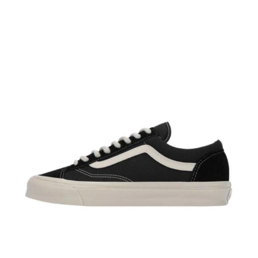 推荐商品：Vans/范斯 Style 36 滑板鞋 板鞋 舒适轻便防滑耐磨复古百搭帆布拼接防水运动 WORKSOUT联名/黑色/白色 