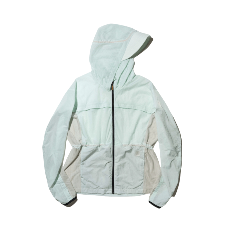 推荐商品：UPPERVOID/二普维度 防紫外线纯色开衫连帽防晒服 女装 23SS3OWTS2002 芦荟绿