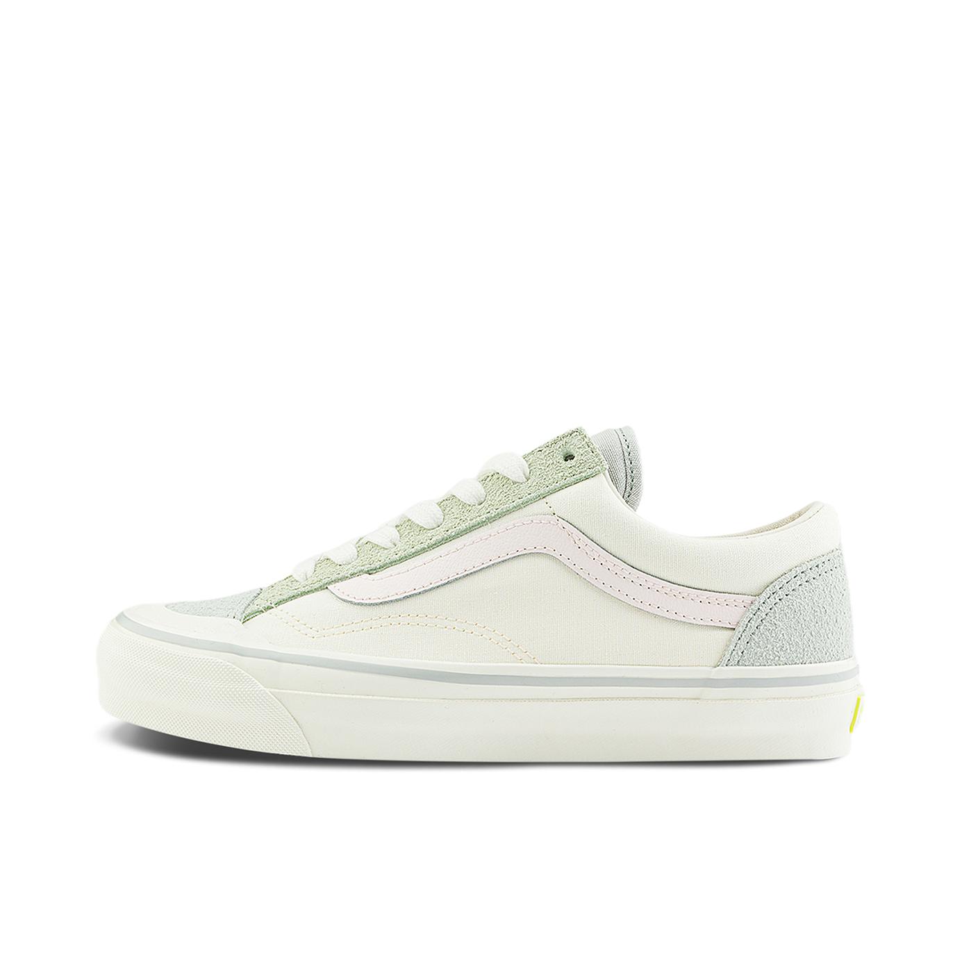 推荐商品：Vans/范斯 Old Skool Reissue 136 板鞋 防滑耐磨舒适透气时尚复古百搭休闲 绿色/白色
