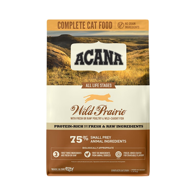 推荐商品：ACANA/爱肯拿 农场盛宴系鸡肉味全价猫粮膨化粮增肥发腮肠胃调理