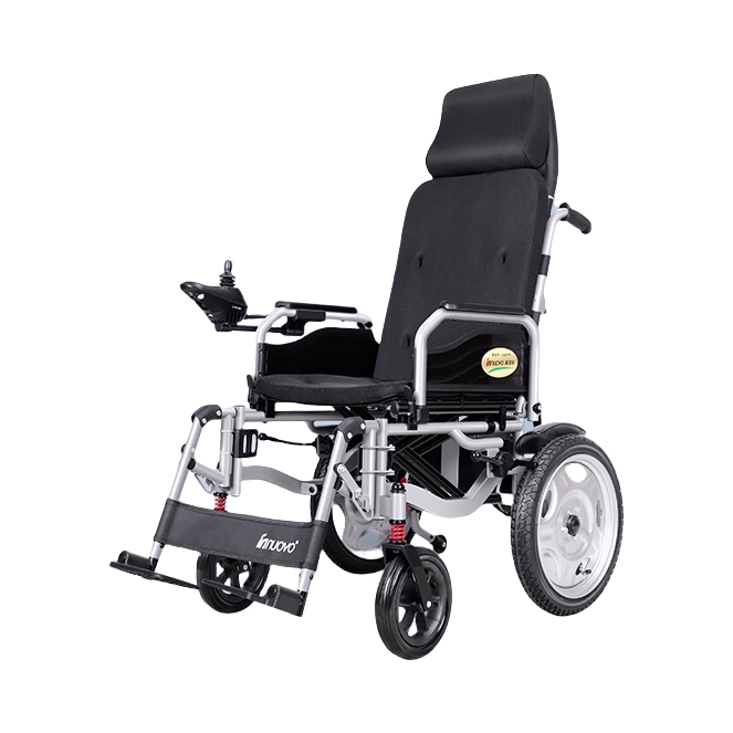 推荐商品：英洛华 高靠背可躺款 电动轮椅 W5216 折叠轻便智能全自动
