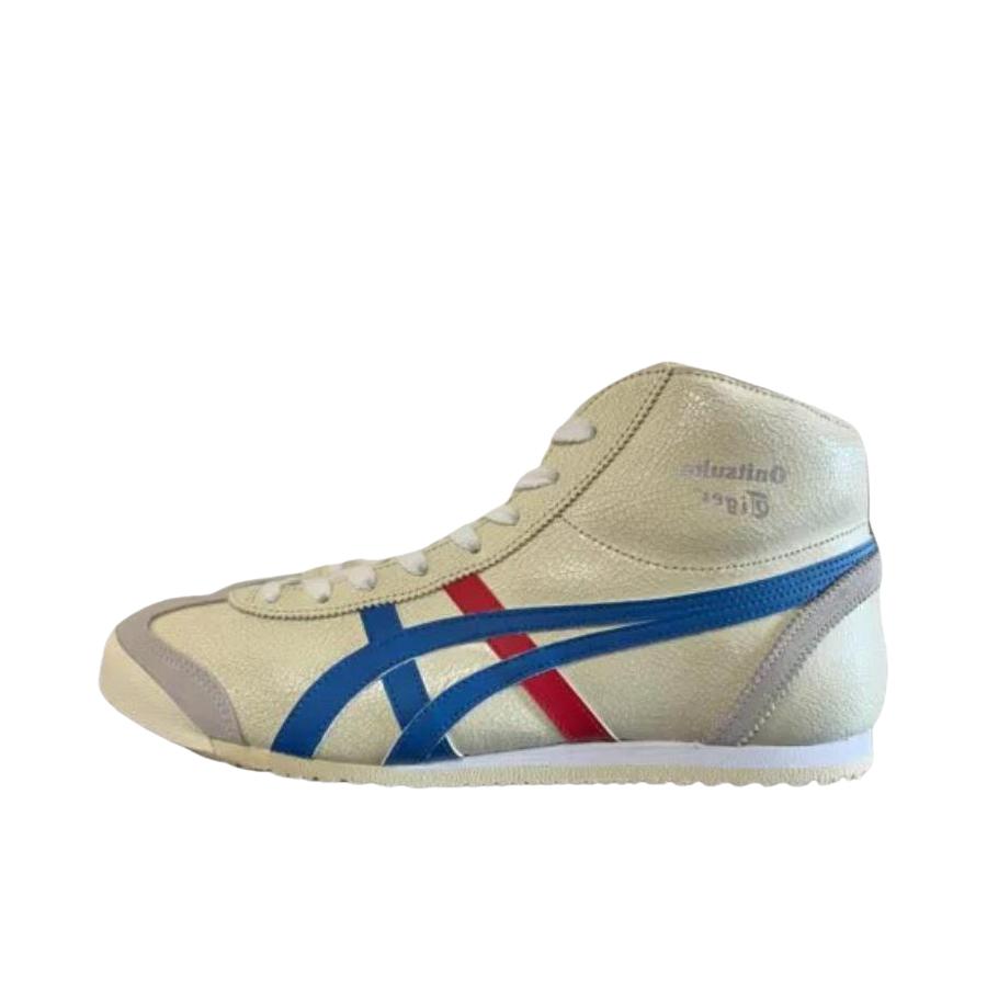 推荐商品：Onitsuka Tiger Mexico Mid Runner 复古时尚 轻便 减震 防滑 耐磨 德训鞋 休闲鞋 白色