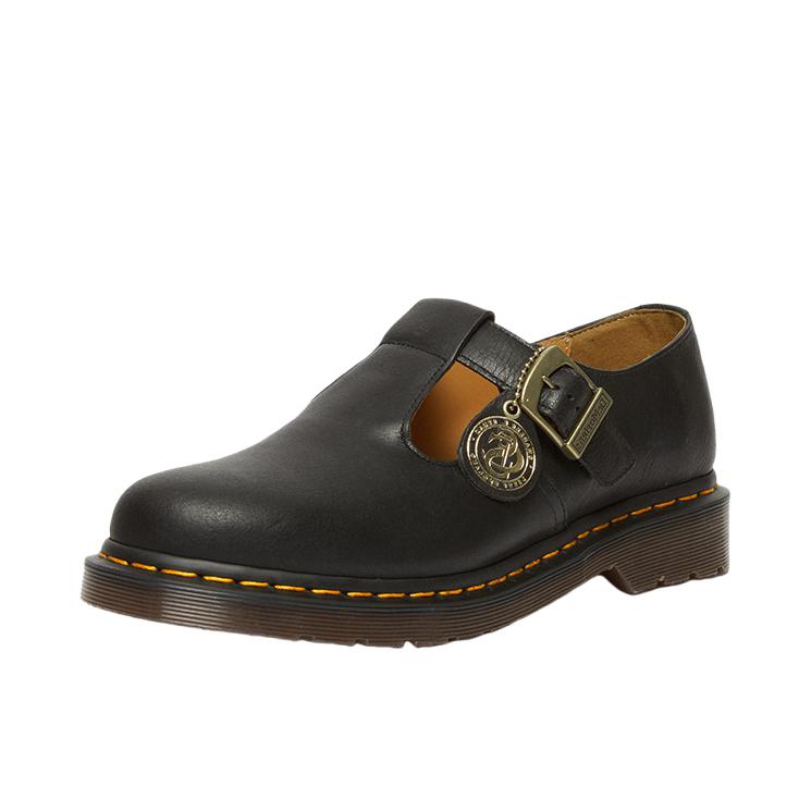推荐商品：Dr. Martens T-Bar 英伦风 休闲 深口 玛丽珍 低跟 一脚蹬 皮鞋 黑色