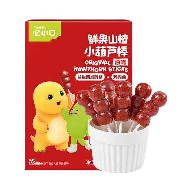 推荐商品：忆小口/tinibite 鲜果山楂小葫芦棒/小雪糕棒开胃无添加