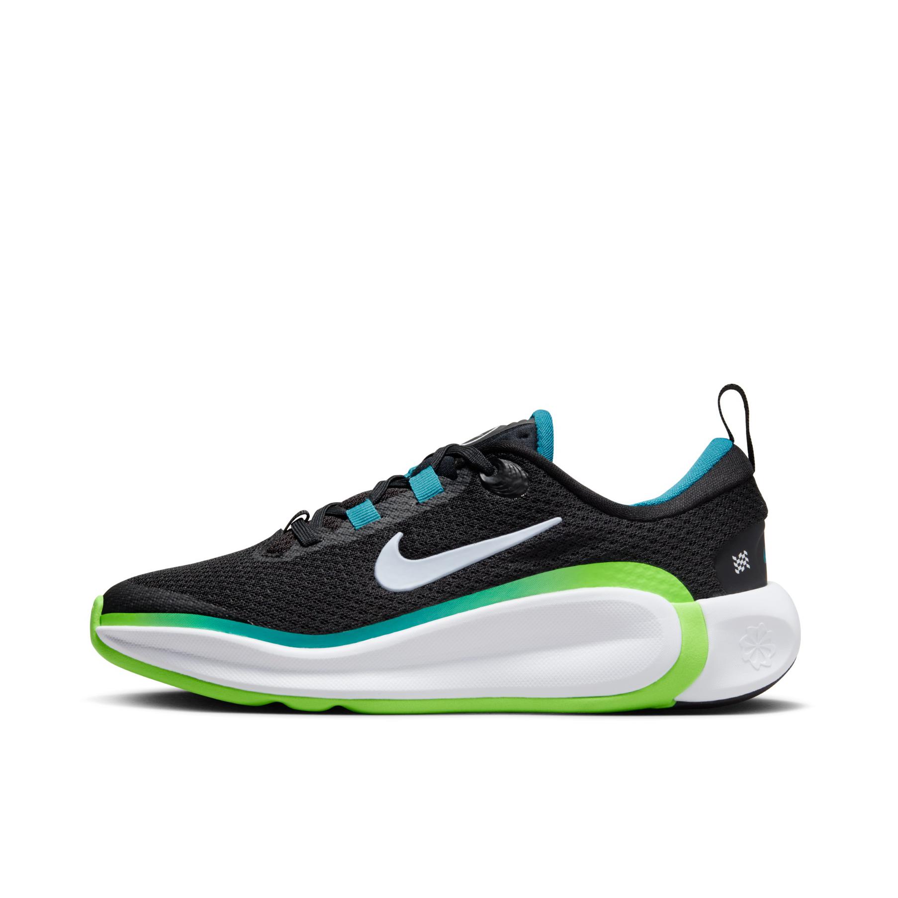 推荐商品：Nike Infinity Flow 跑鞋 时尚百搭防滑耐磨舒适缓震网面透气 大童/黑色/碧绿/冲击绿/足球灰