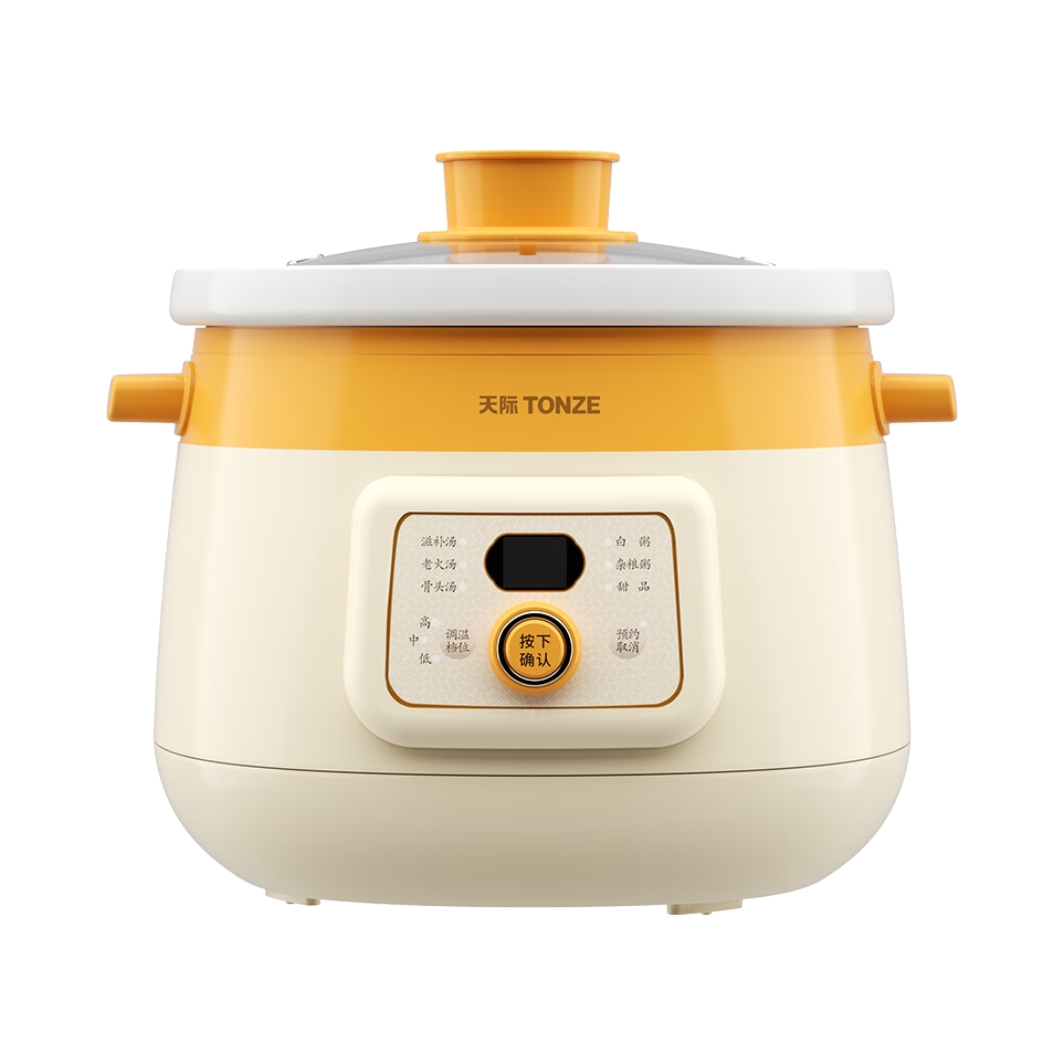 推荐商品：TONZE/天际 3L 电炖锅 三挡保温 智能预约 DGDD23A30AMBW