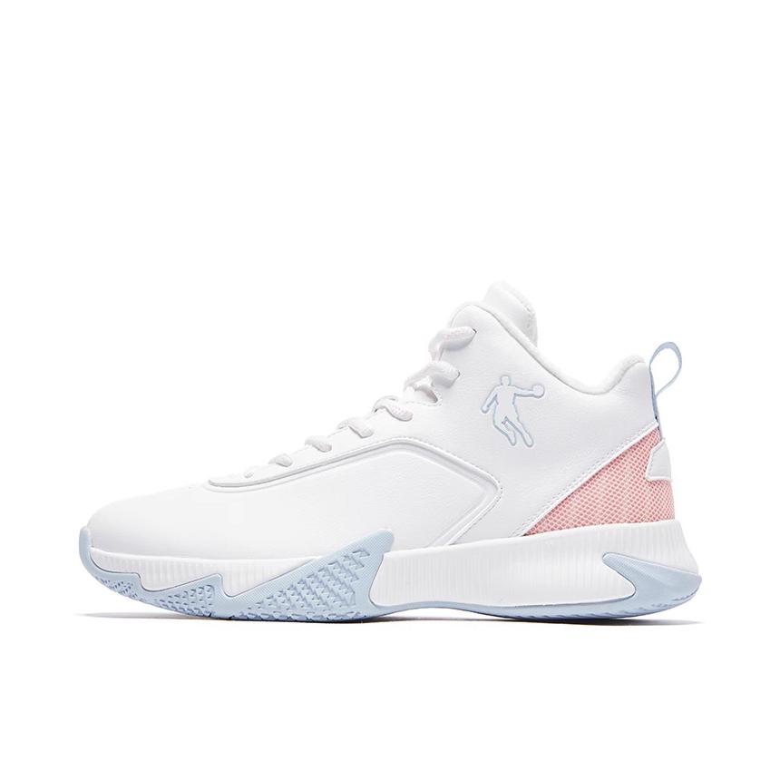 推荐商品：乔丹体育 实战 减震 防滑耐磨 回弹 运动 篮球鞋 XM3590126 加绒/乔丹白/烟雨蓝