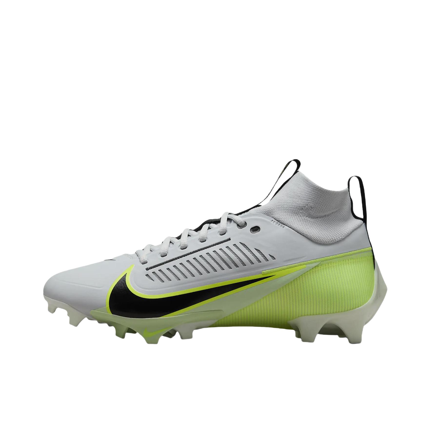 推荐商品：Nike Vapor Edge Pro 360 2 防滑耐磨 稳定支撑 减震透气 人造草坪 长钉 超纤 复合材质 包裹性 橄榄球鞋 白色/黑色/蒸气绿