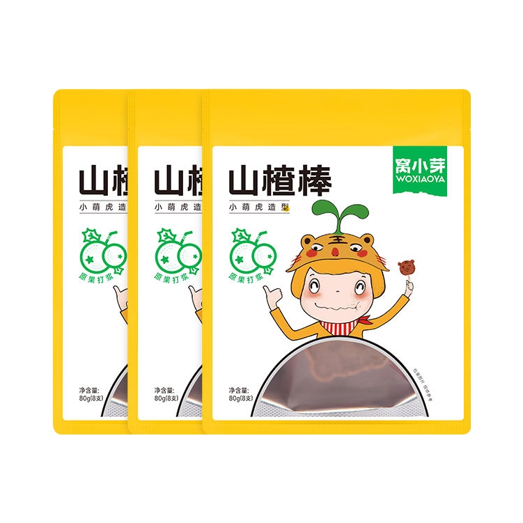 推荐商品：窝小芽 儿童萌虎蓝莓山楂棒无添加香精原果打浆