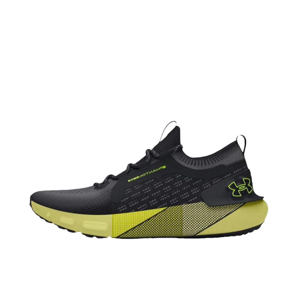 推荐商品：Under Armour/安德玛 HOVR Phantom 3 SE 防滑耐磨 舒适减震 轻便透气 跑鞋 黑色/黄色