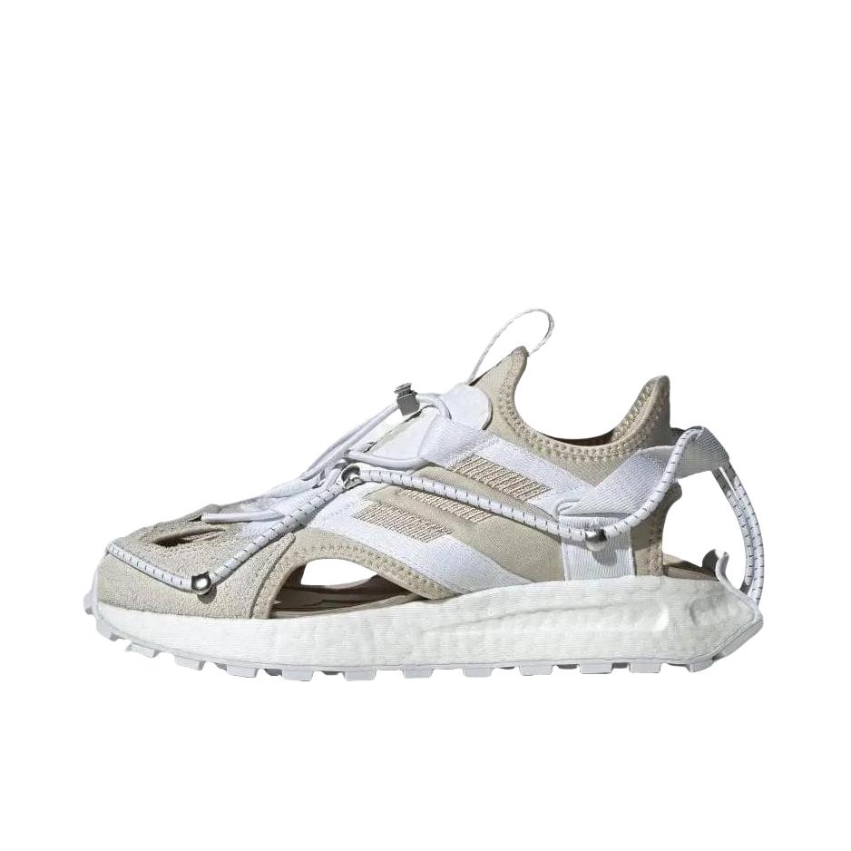 推荐商品：adidas Originals Retropy Sandals 包头 平跟 抽绳 溯溪鞋 户外鞋 白色